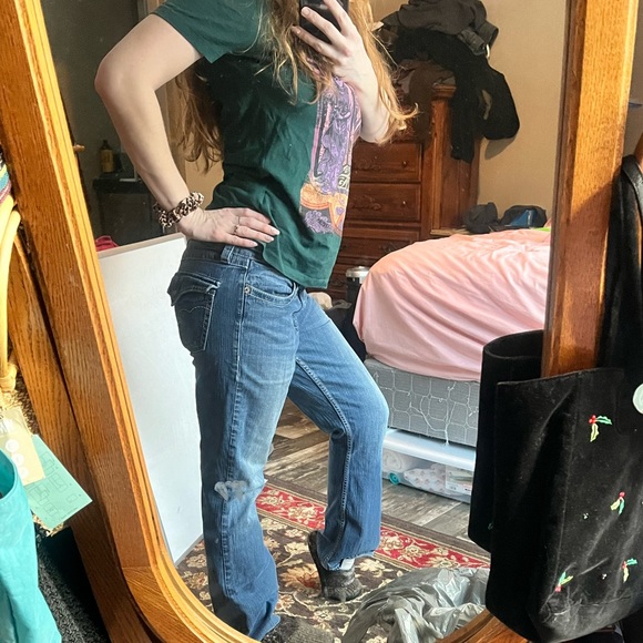 Cheryl Crow Bootheel Trading Company Fontana low rise bootcut blue jeans • 30 - Picture 4 of 16